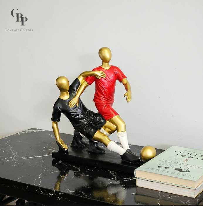 Modern Minimalist Football Player Figurine