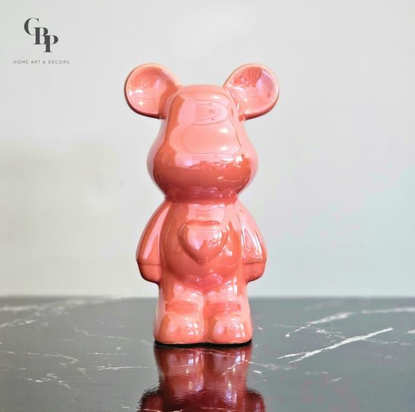 Color Love Bear Ceramic Ornament and Coin Bank