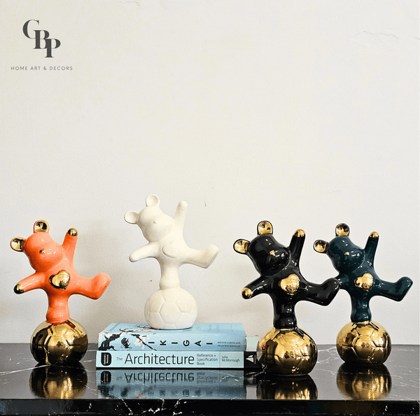Playful Love Bear Ceramic Ornament