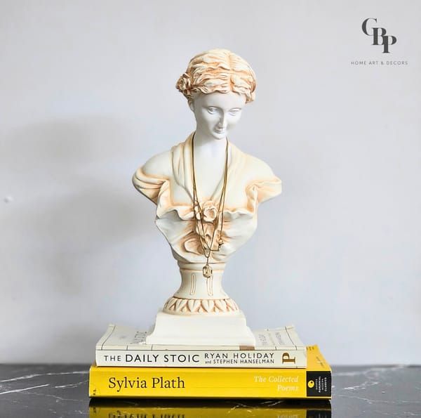 Classical Roman Goddess Bust Decor Statue